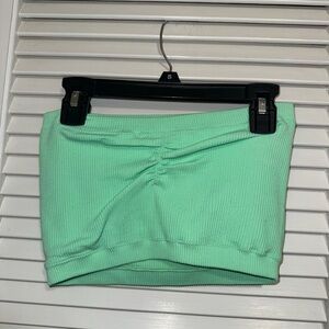 American Eagle Mint Green Ribbed Tube Top
